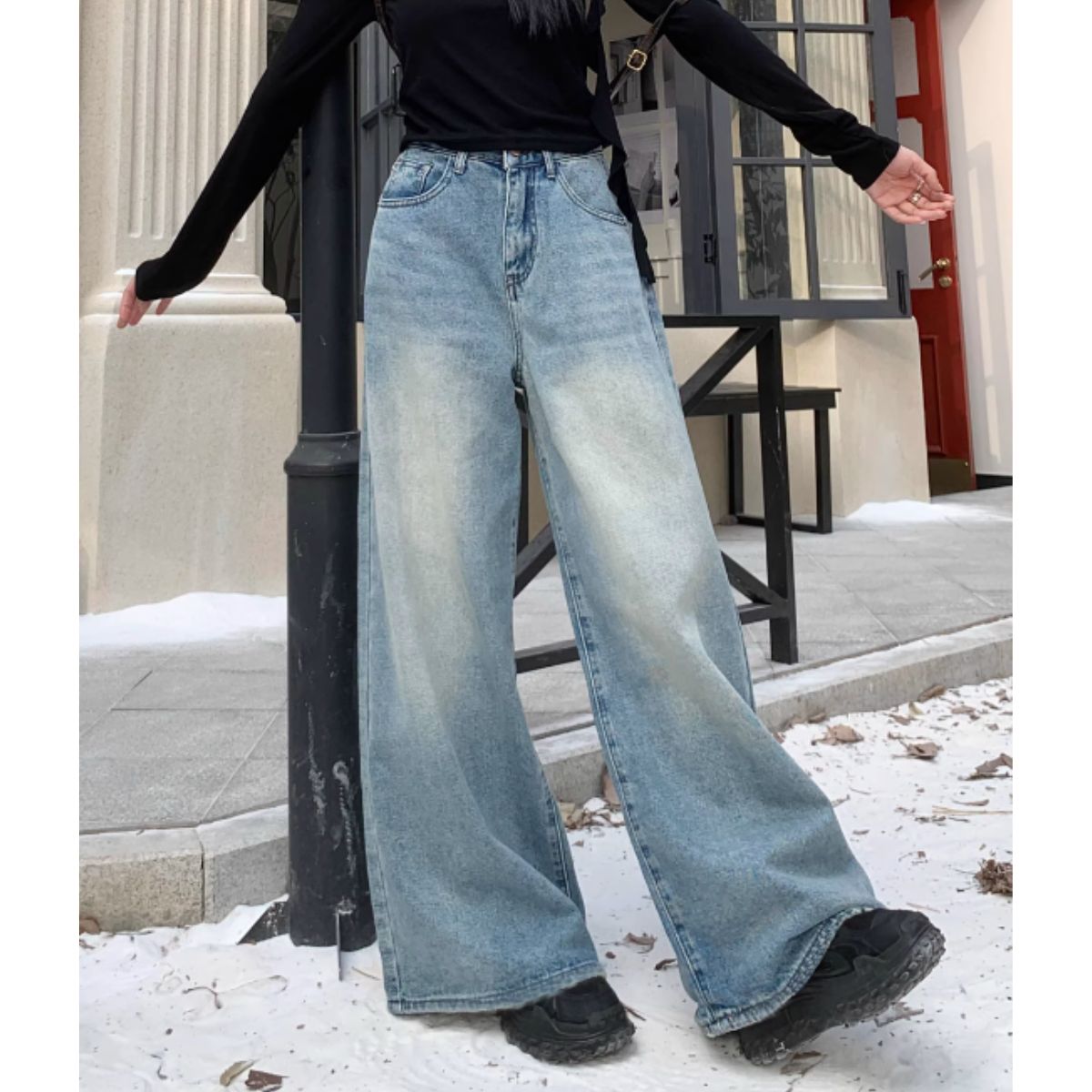 Pants/ワイドフレアデニムロングパンツ ST/No.27939
