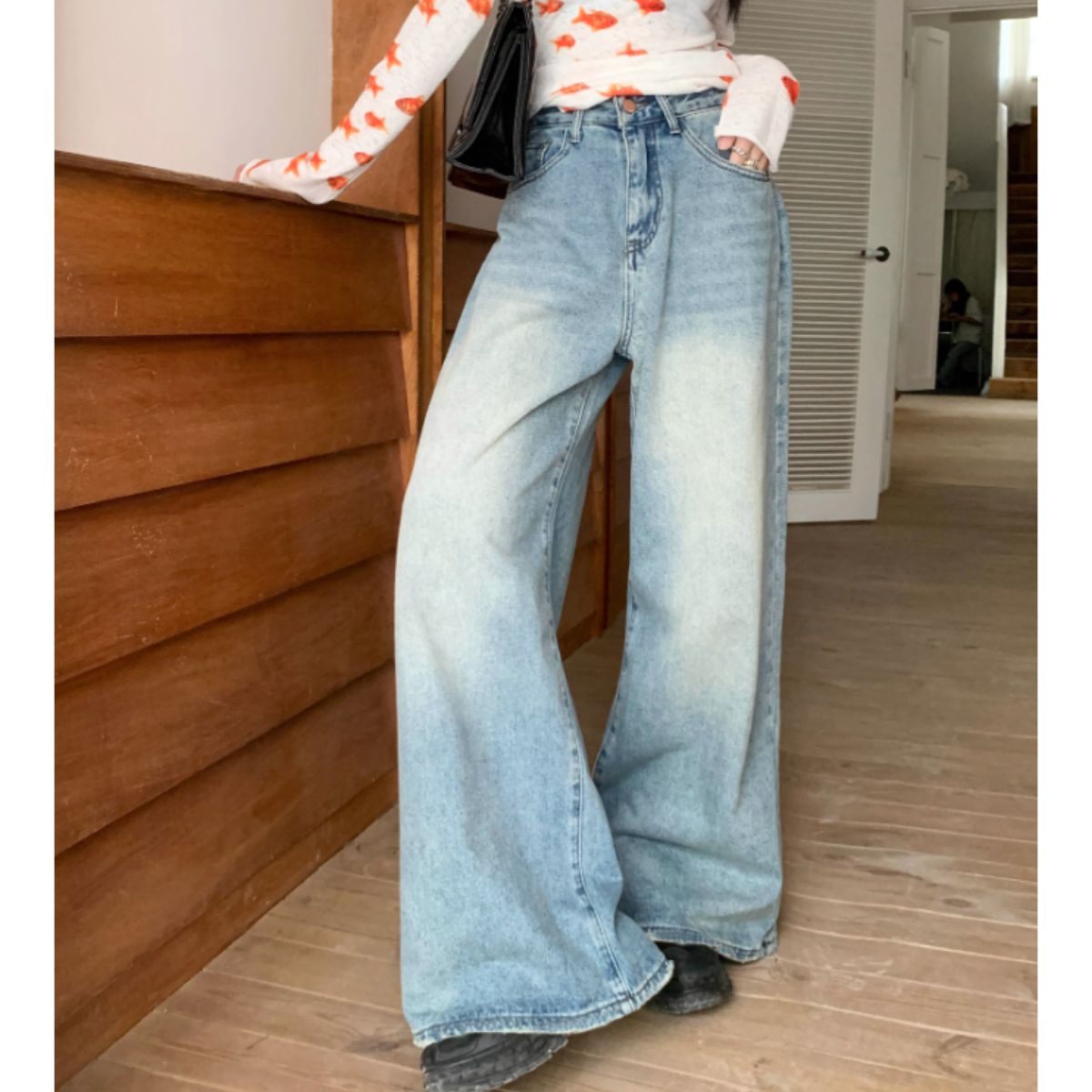Pants/ワイドフレアデニムロングパンツ ST/No.27939