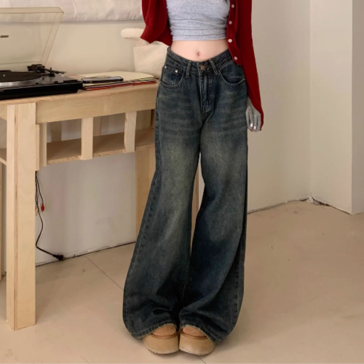 Pants/ワイドフレアデニムロングパンツ ST/No.27939