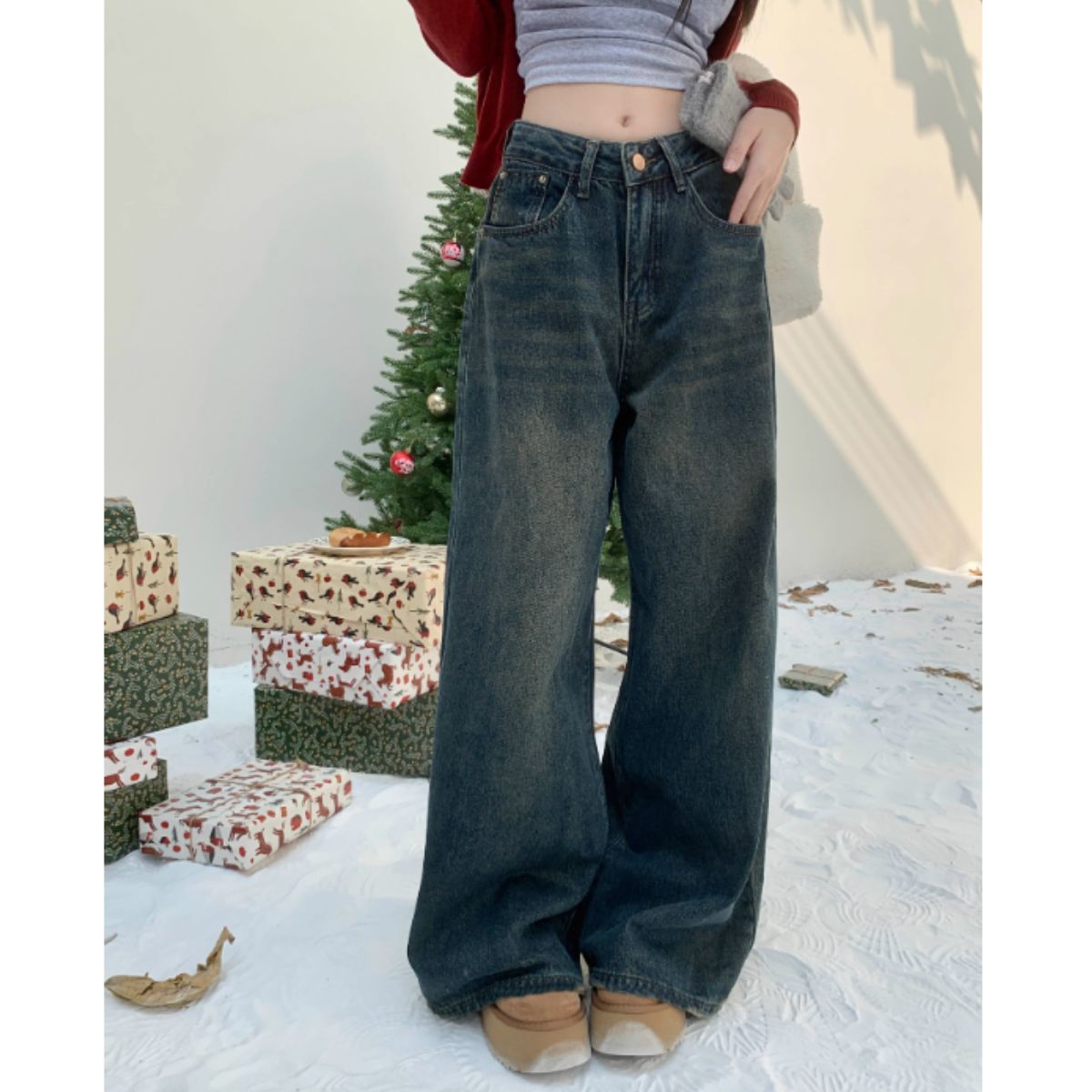 Pants/ワイドフレアデニムロングパンツ ST/No.27939