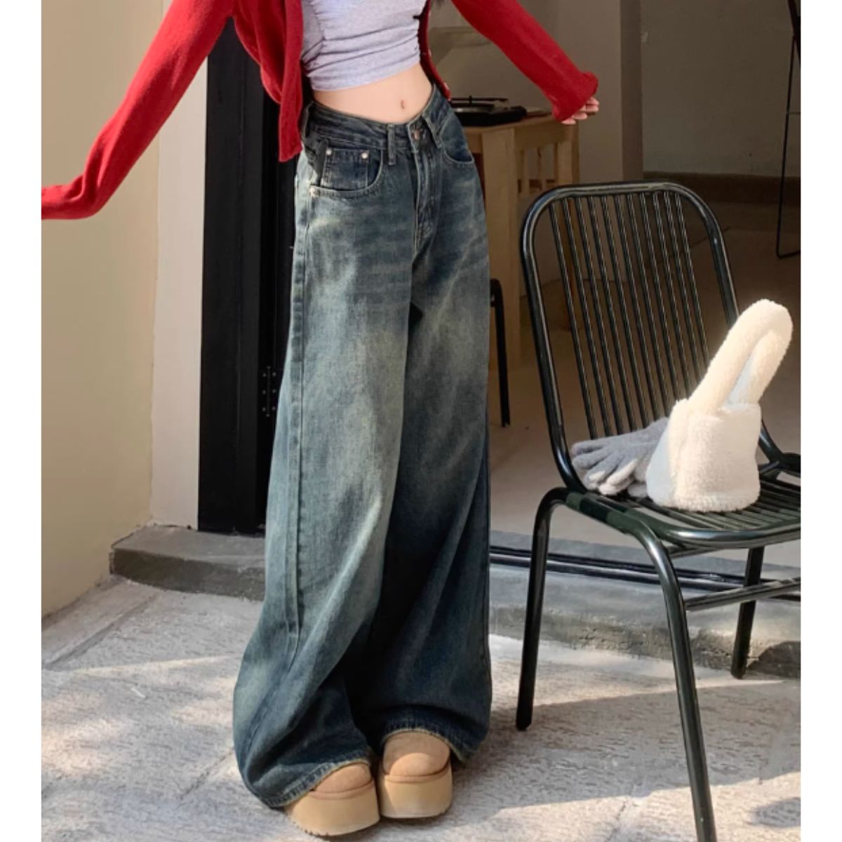 Pants/ワイドフレアデニムロングパンツ ST/No.27939
