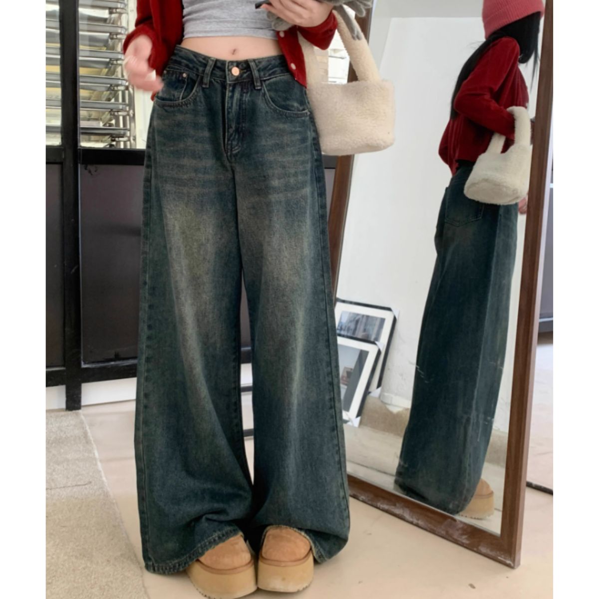 Pants/ワイドフレアデニムロングパンツ ST/No.27939