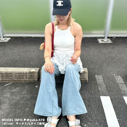 Pants/ワイドフレアデニムロングパンツ ST/No.27939
