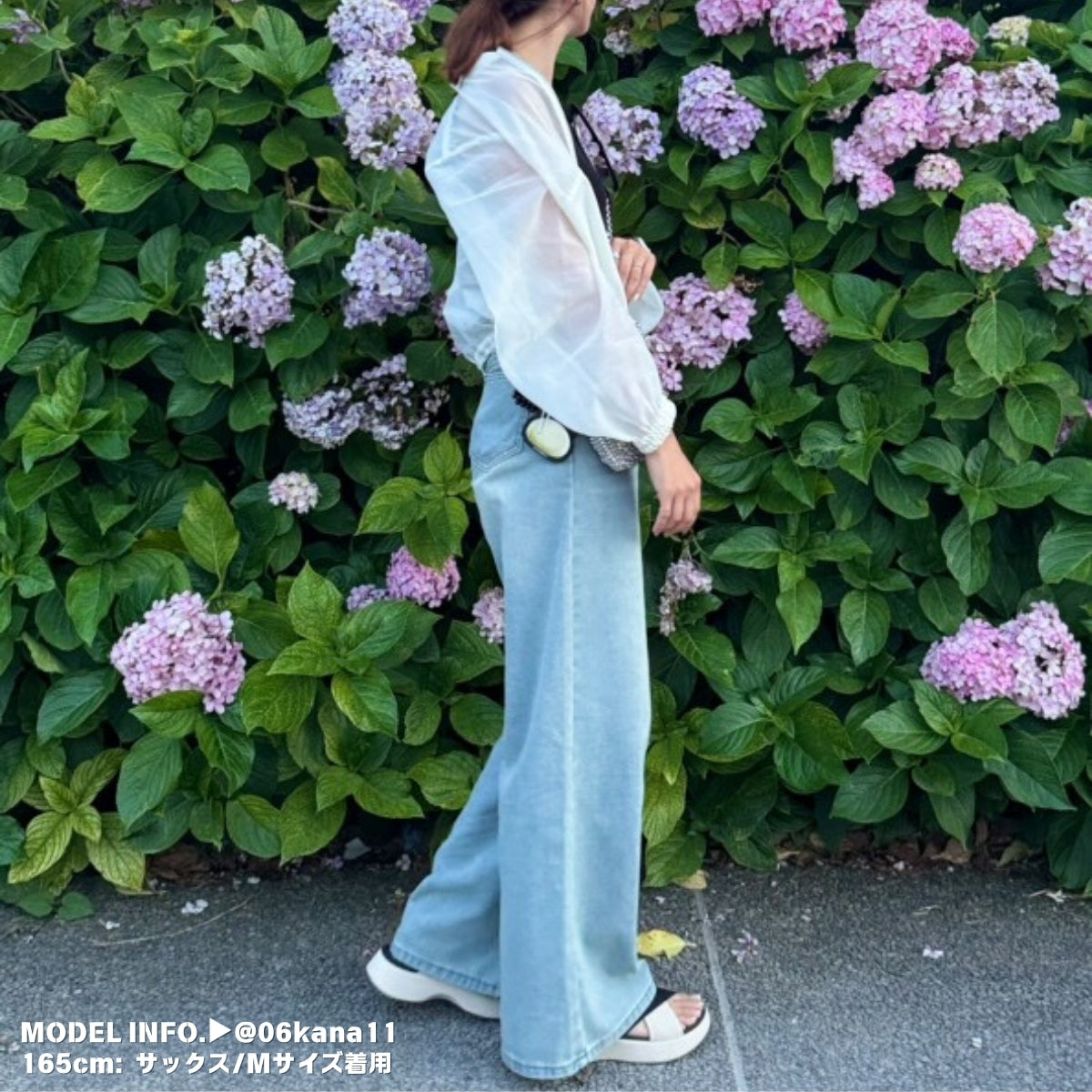 Pants/ワイドフレアデニムロングパンツ ST/No.27939