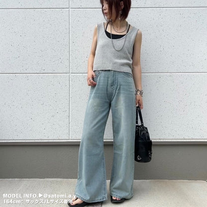 Pants/ワイドフレアデニムロングパンツ ST/No.27939