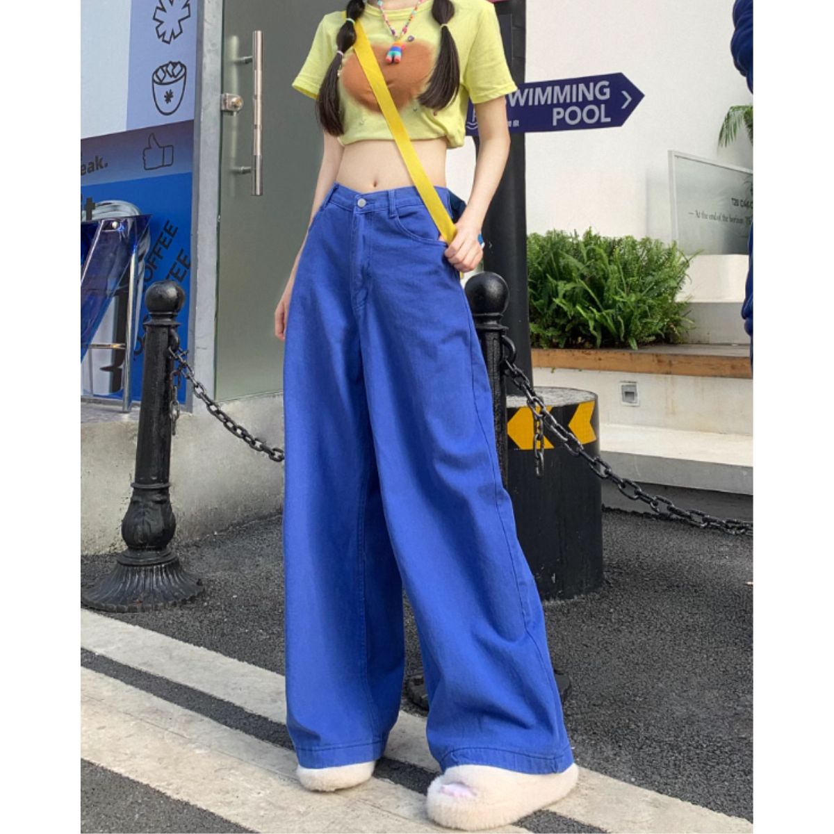 Pants/ビビッドカラーワイドパンツ ST/No.27946