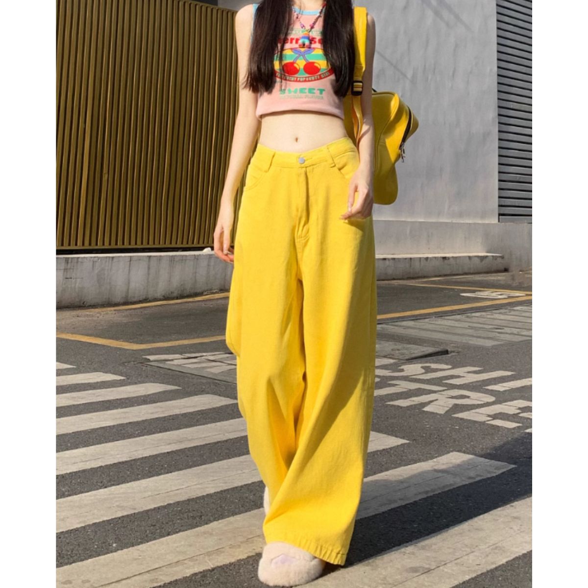 Pants/ビビッドカラーワイドパンツ ST/No.27946