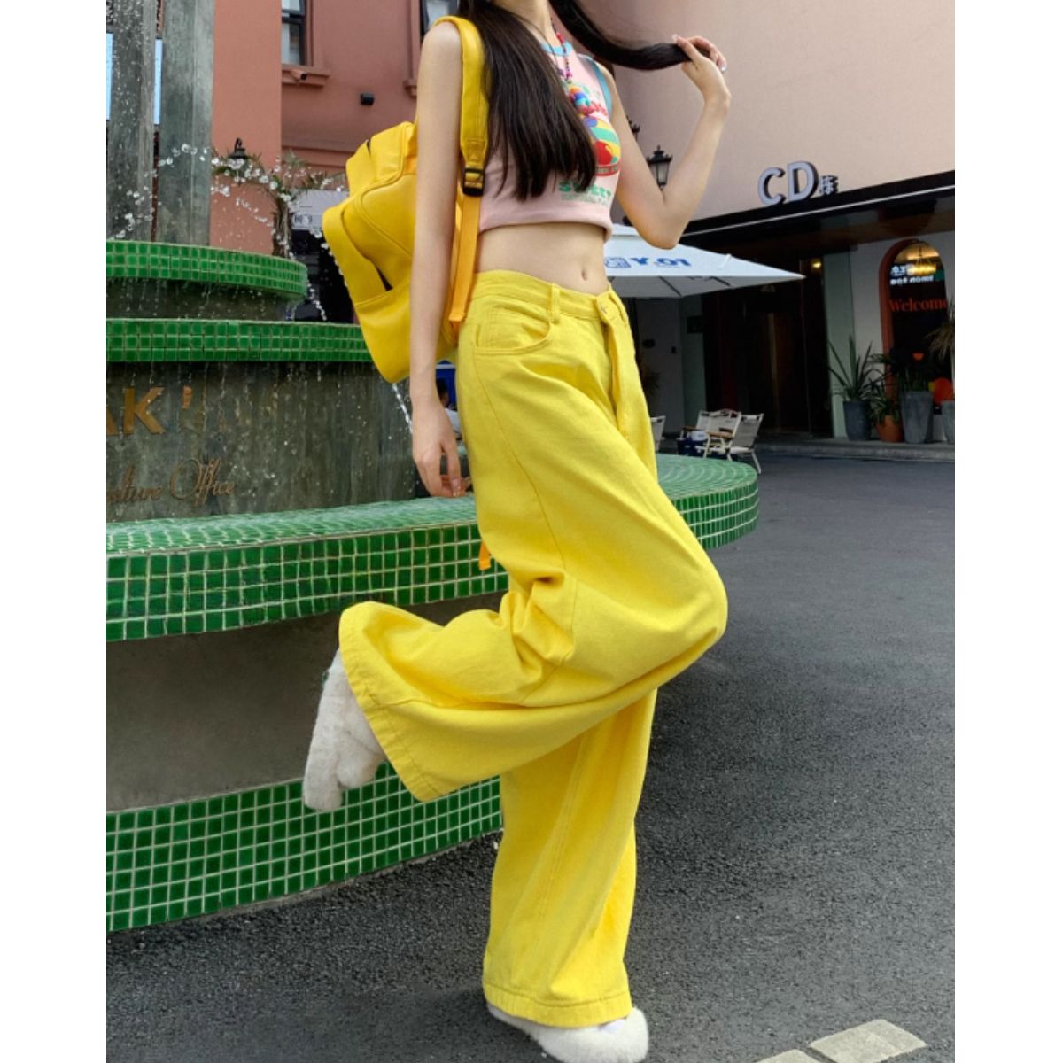 Pants/ビビッドカラーワイドパンツ ST/No.27946