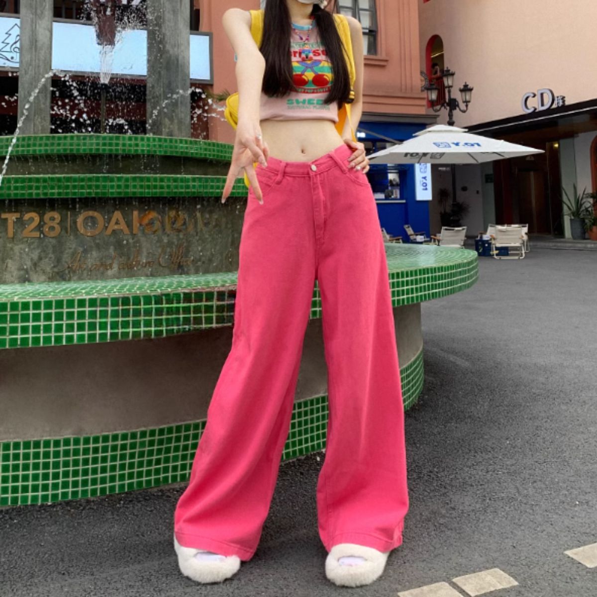Pants/ビビッドカラーワイドパンツ ST/No.27946