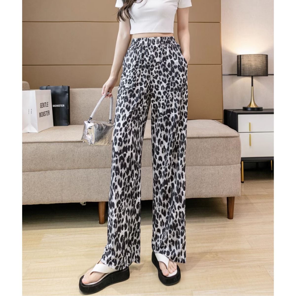 Pants/レオパードリラックスパンツ ST/No.27955