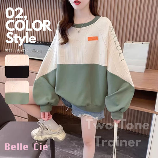 Tops/バイカラーロゴライントレーナー ST/No.27960