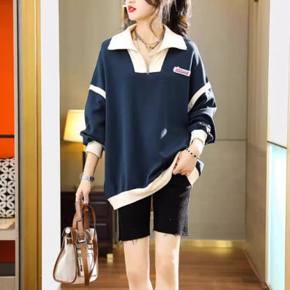 Tops/ハンサムハーフジッププルオーバー ST/No.27964