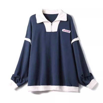 Tops/ハンサムハーフジッププルオーバー ST/No.27964