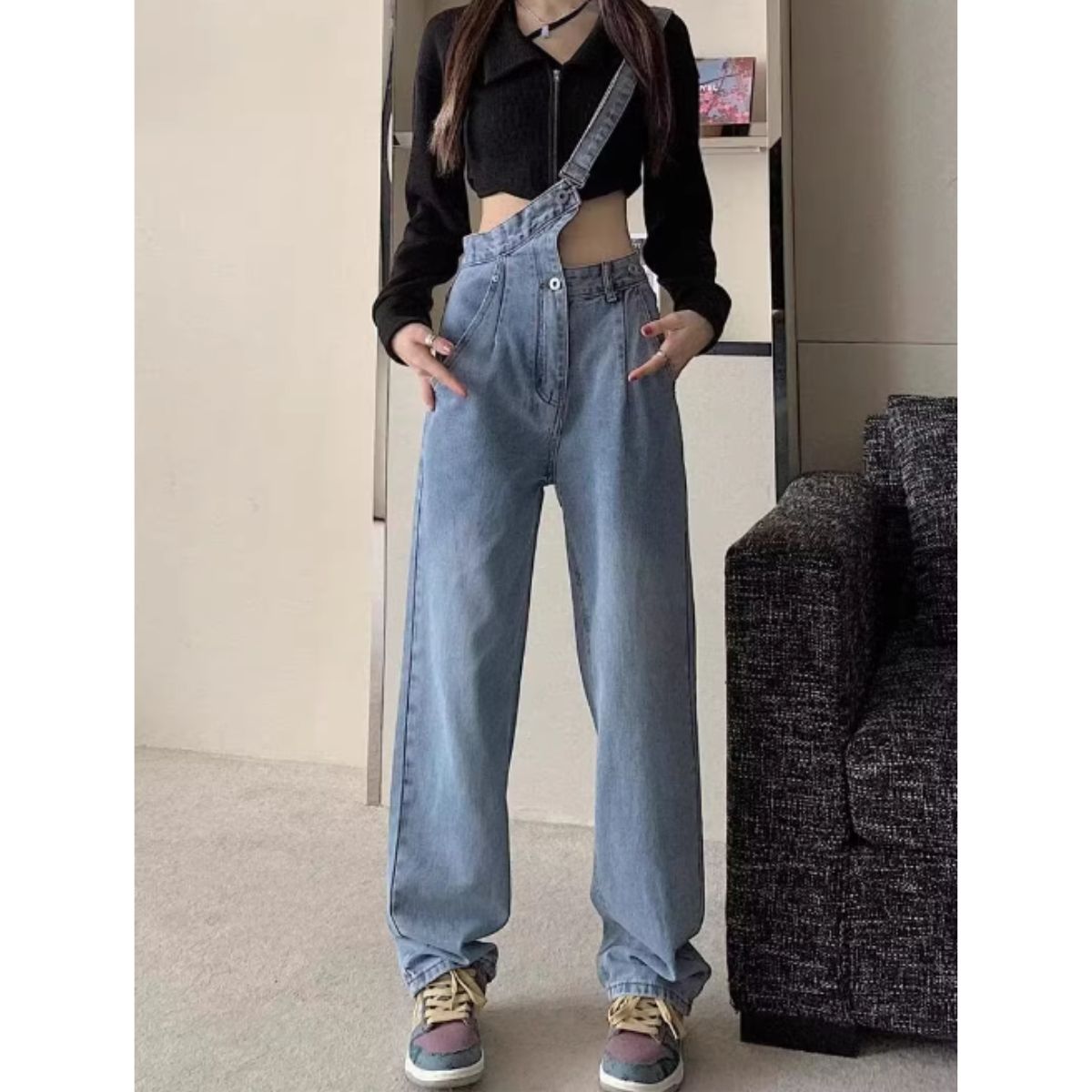 Pants/アシメワンショルデニムパンツ ST/No.27989
