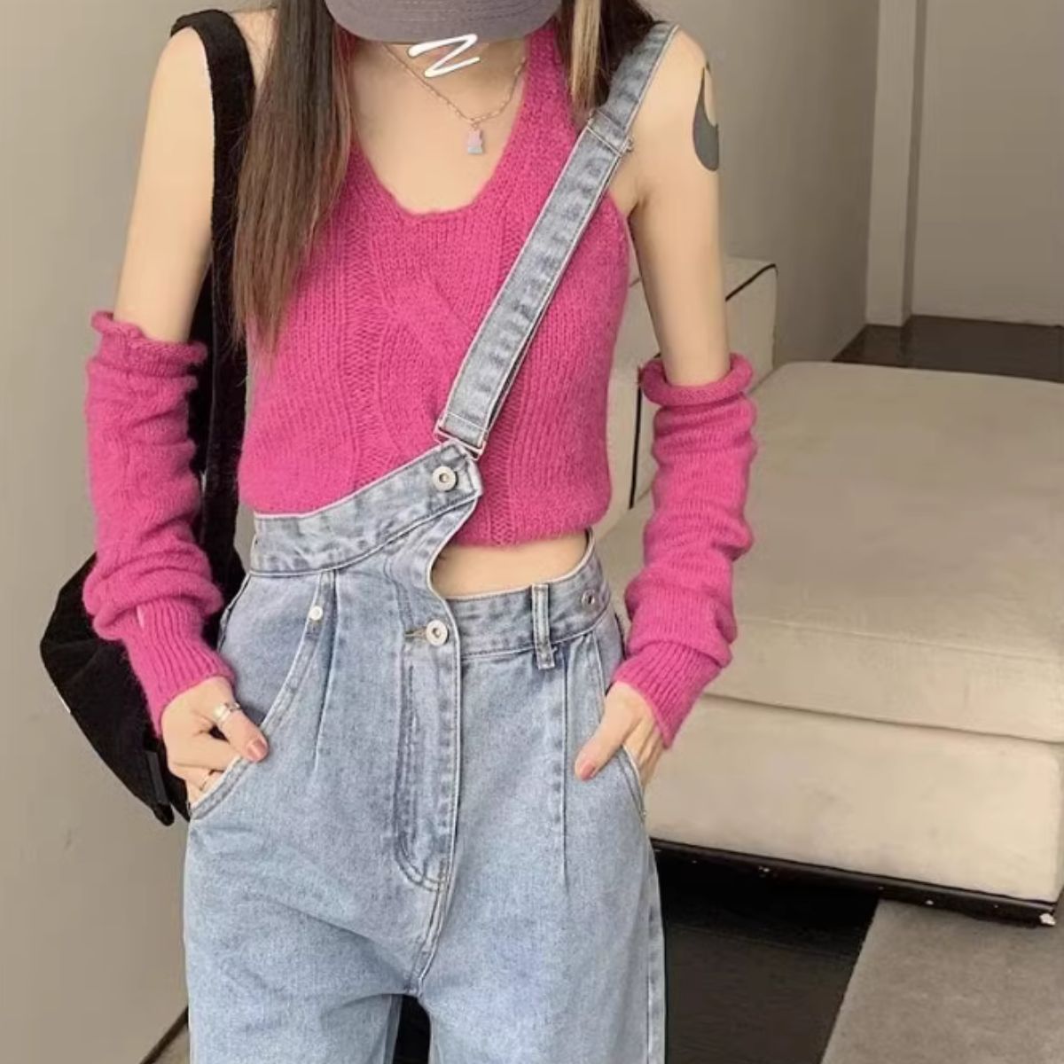 Pants/アシメワンショルデニムパンツ ST/No.27989