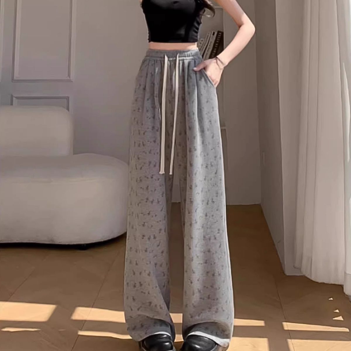 Pants/小花総柄ストレートパンツ ST/No.27994