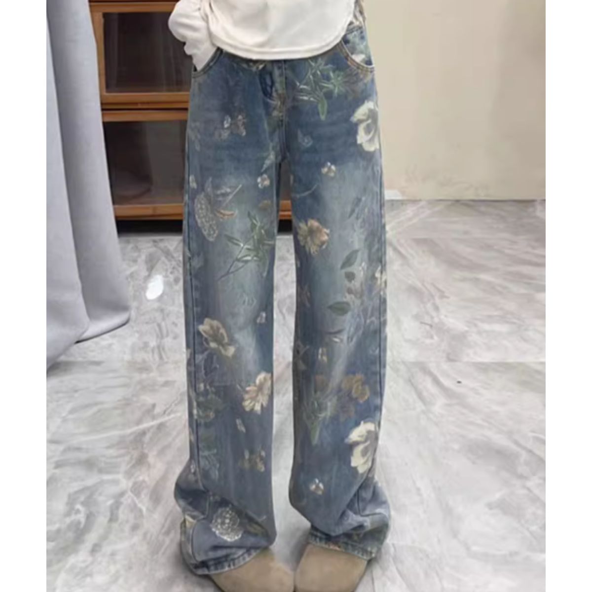Pants/クラシカルフラワーワイドパンツ ST/No.27996