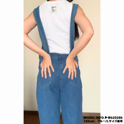 Overalls/アシメショルダーデニムサロペット ST/No.27999