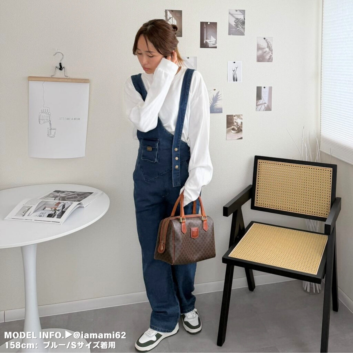 Overalls/アシメショルダーデニムサロペット ST/No.27999