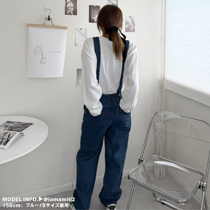 Overalls/アシメショルダーデニムサロペット ST/No.27999