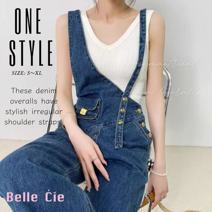 Overalls/アシメショルダーデニムサロペット ST/No.27999