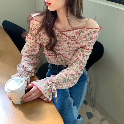 Blouse/花柄オフショルトップス ST/No.27357