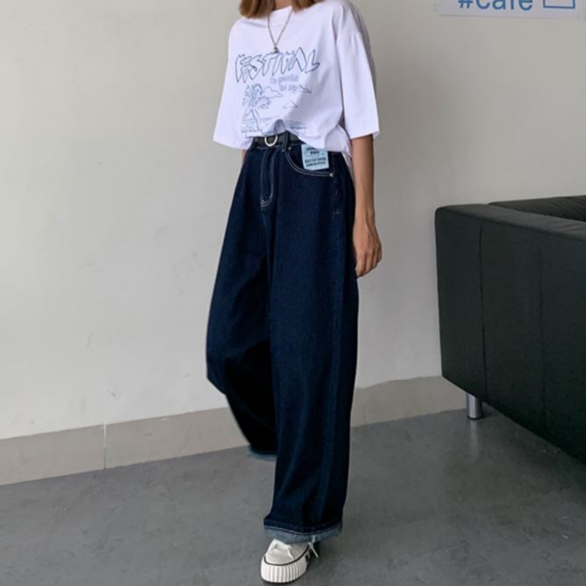 Pants/ワンウォッシュデニムバギーパンツ ST/No.27189