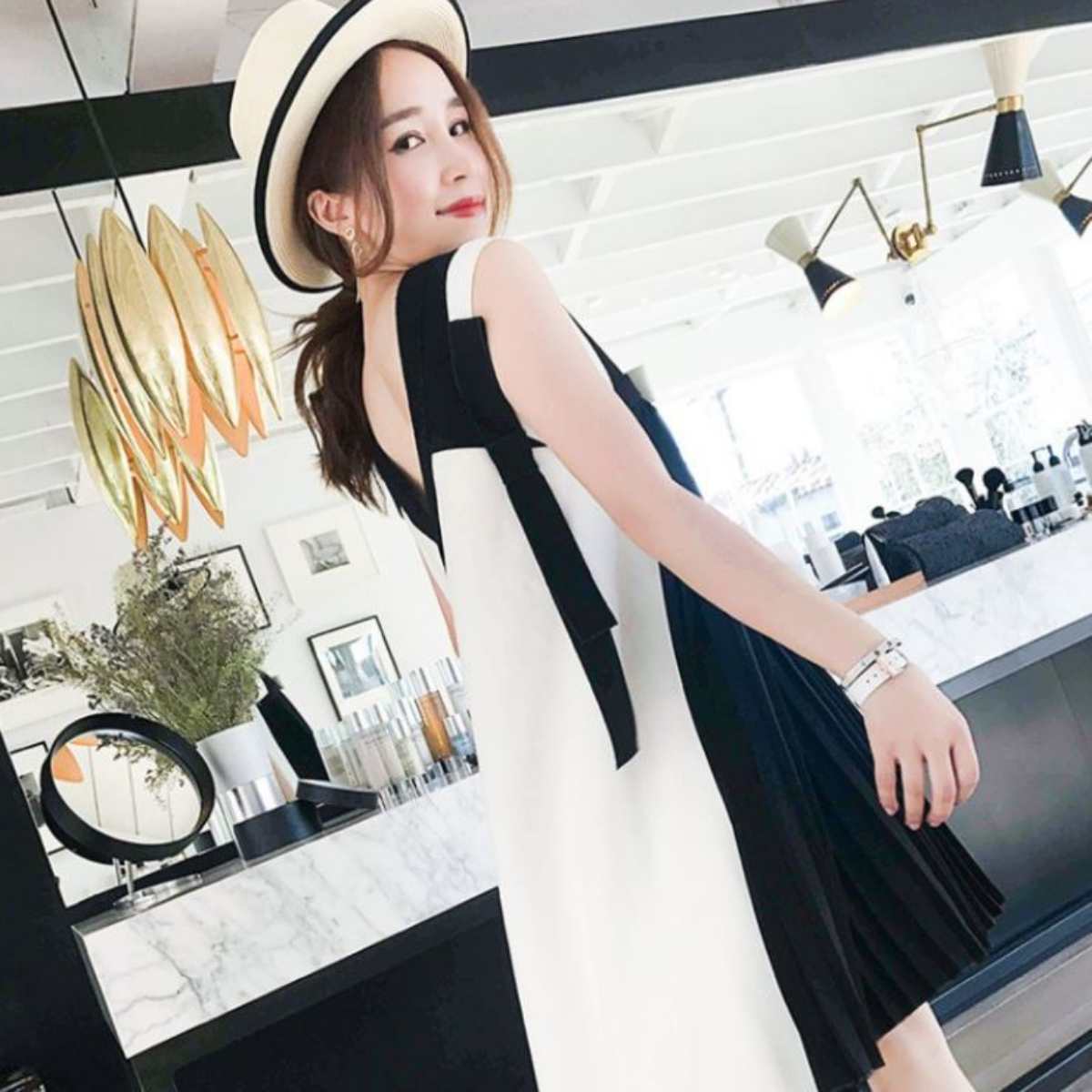 Dress/ プリーツ2wayドレス ワンピ ST/No.27281
