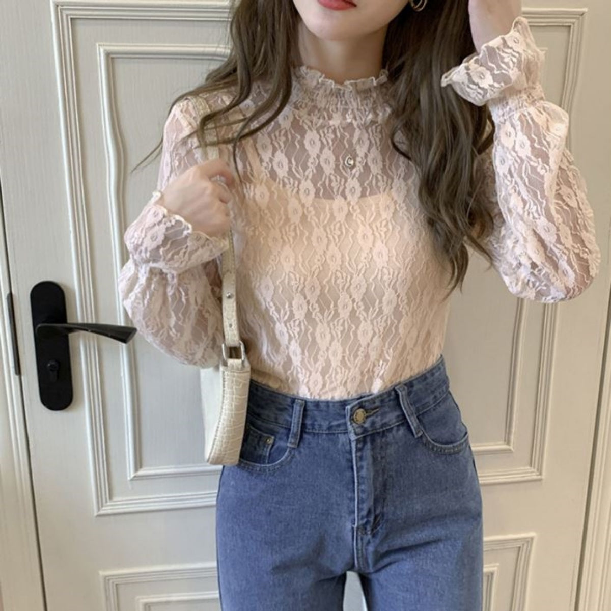 Tops/ シースルーレース ST/No.27255