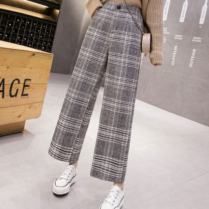 Pants/ フェイクツイード チェックワイドパンツ ST/No.27239