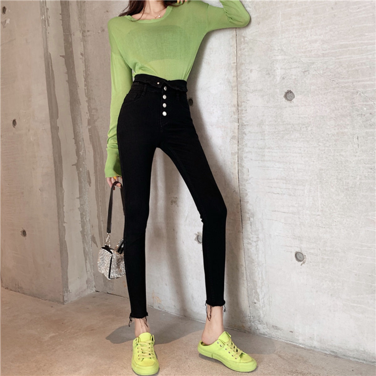 Pants/ ハイウエストスキニーパンツ ST/No.27235 – Belle Ćie