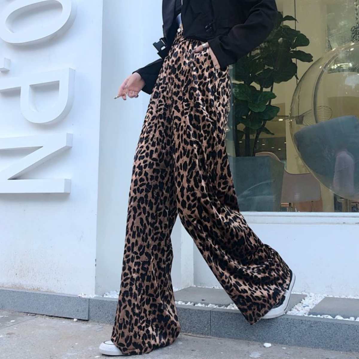 Pants/ レオパード ワイドイージーパンツ ST/No.27289