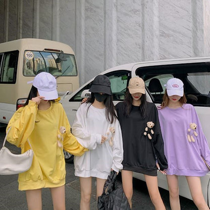 Pullover/くまポケットビッグTスウェット ST/No.27193