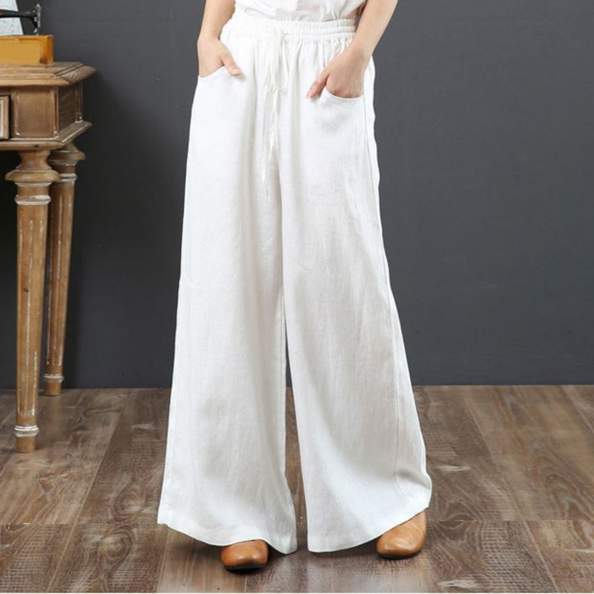 Pants/ 綿麻 リラックスイージーパンツ ST/No.27257