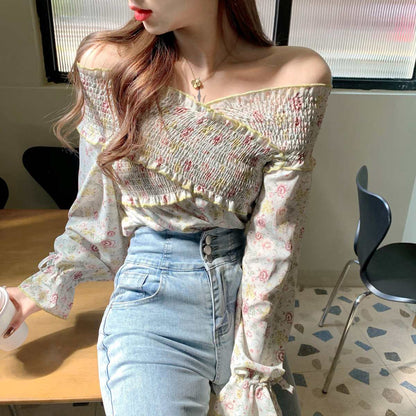 Blouse/花柄オフショルトップス ST/No.27357