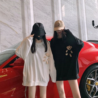 Pullover/くまポケットビッグTスウェット ST/No.27193