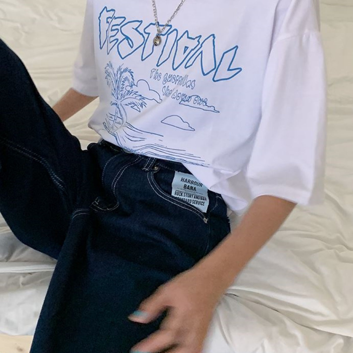 Pants/ワンウォッシュデニムバギーパンツ ST/No.27189
