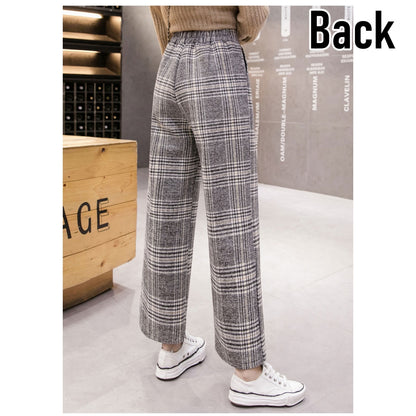 Pants/ フェイクツイード チェックワイドパンツ ST/No.27239