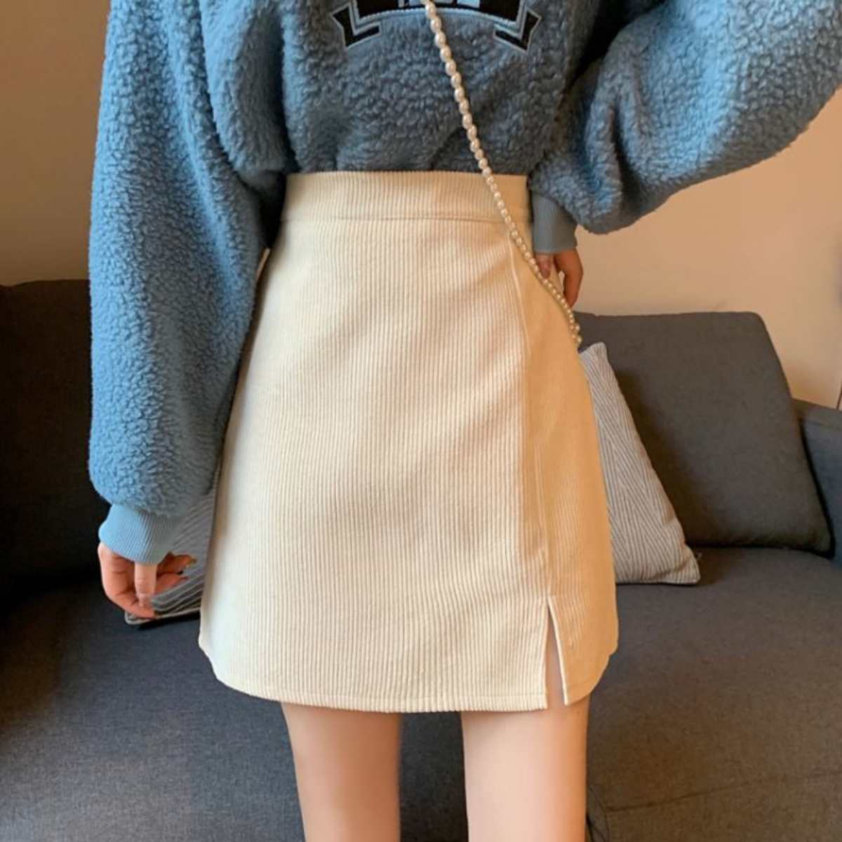 Skirt/コーデュロイ台形ミニスカート ST/No.27420