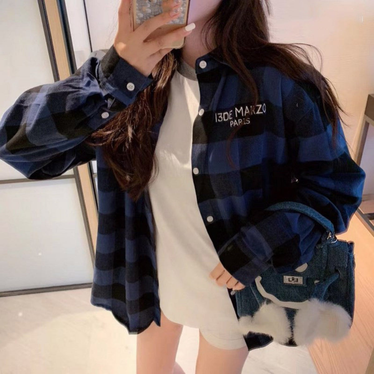 Shirts/ クマさんチェックシャツ ST/No.27206