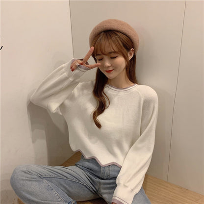 Tops/ スカラップニットトップス ST/No.27228