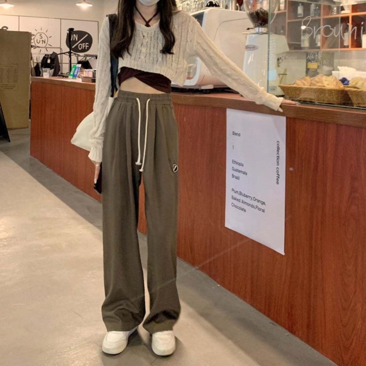 Suavele ー 季節不問 極美 ドレープイージーリラックスパンツ