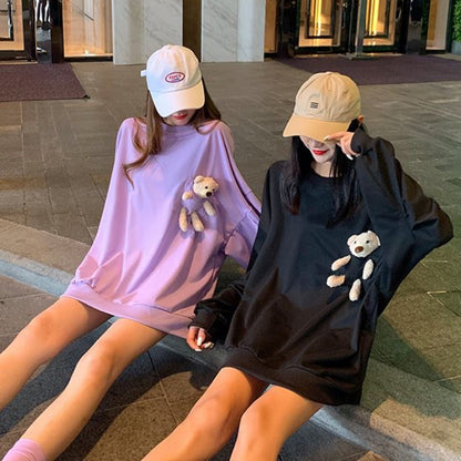 Pullover/くまポケットビッグTスウェット ST/No.27193