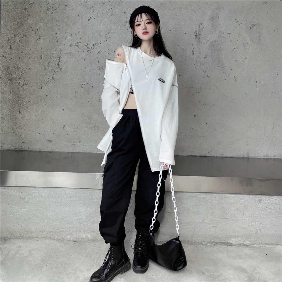 T-shirts/クレイジージップTシャツ ST/No.27194