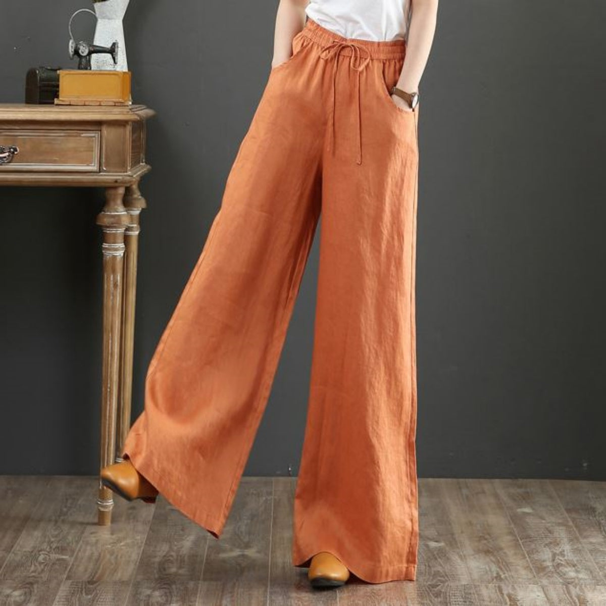 Pants/ 綿麻 リラックスイージーパンツ ST/No.27257