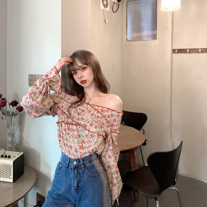 Blouse/花柄オフショルトップス ST/No.27357