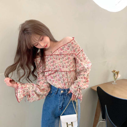 Blouse/花柄オフショルトップス ST/No.27357