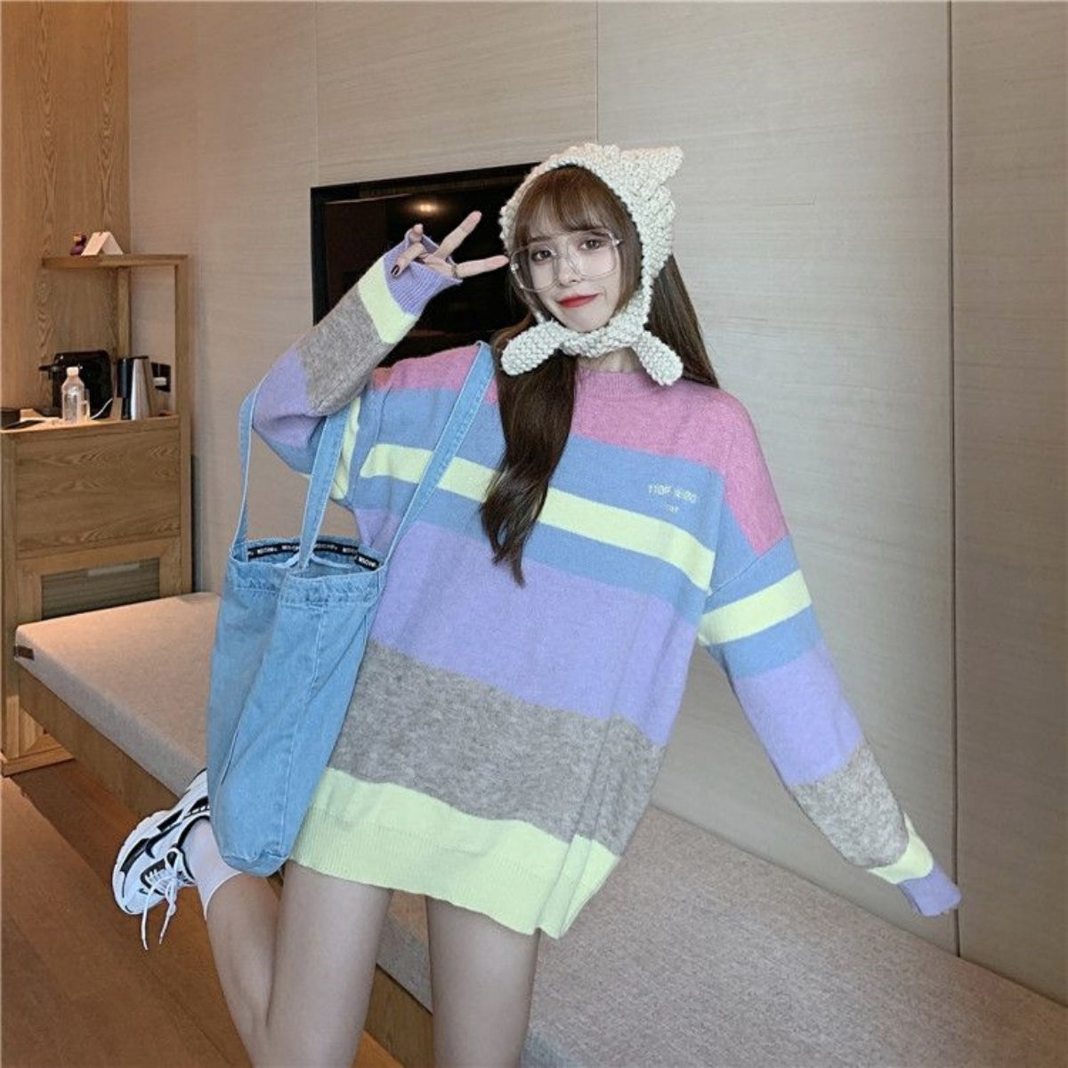 Knit / くまちゃんニットプルオーバー ST/No.27234