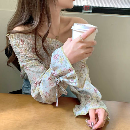 Blouse/花柄オフショルトップス ST/No.27357