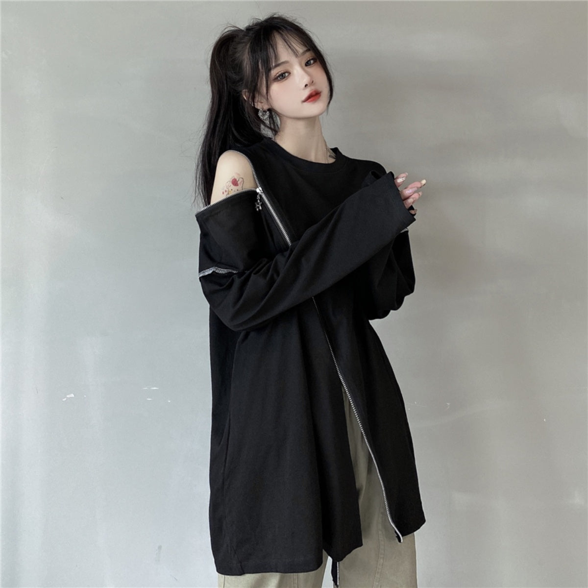 T-shirts/クレイジージップTシャツ ST/No.27194